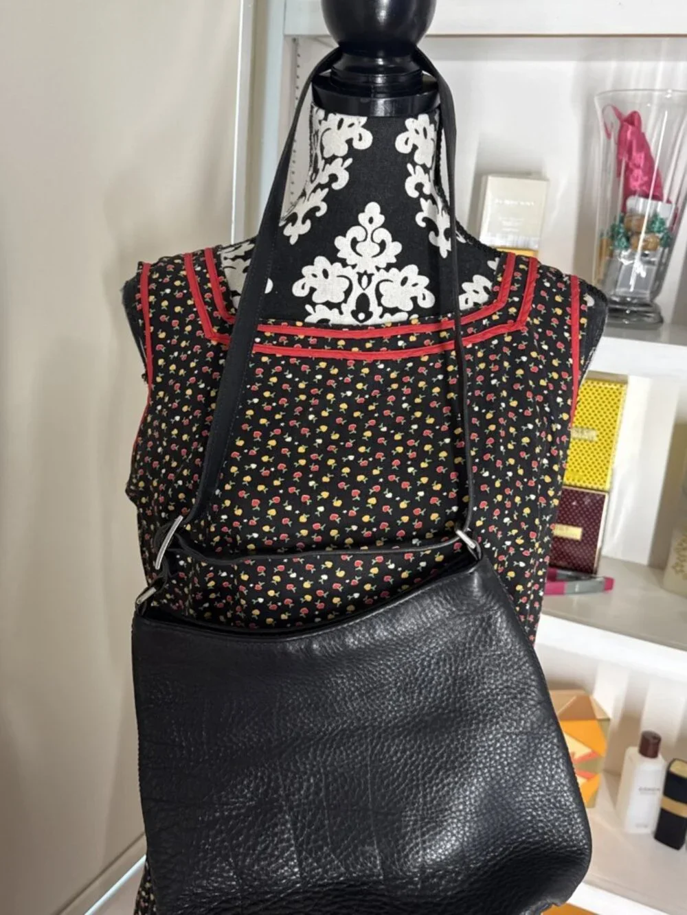 Vintage Coach Pebble Leather Hobo Shoulder Bag -Black Great Shape Lovely